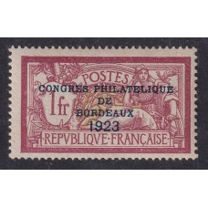 FRANCIA 1923 Yv. 182 ESTAMPILLA NUEVA CON GOMA MUY RARA Y DE MAGNIFICA CALIDAD 575 EUROS